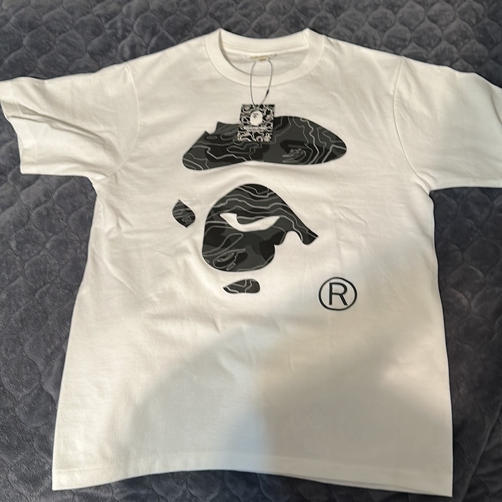 Bathing Ape T-Shirt Size Small - White - 100% Authentic